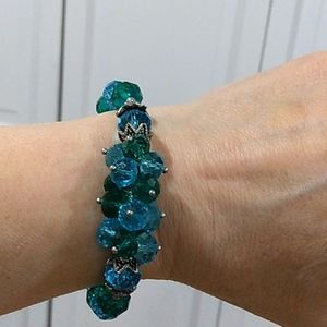Blue color bracelet hand made